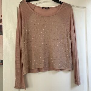 Light pink long sleeve top